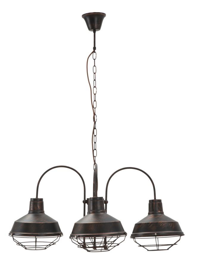 Lustra din metal Bronks Negru