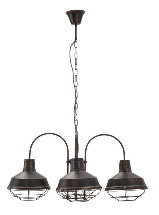 Lustra din metal Bronks Negru