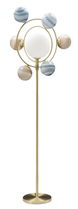 Lampadar Universe Auriu / Multicolor