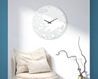 Ceas de perete White Heart Alb, Ø55 cm