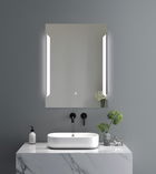 BATHZONE, Oglinda Baie Dafne 19 cu Iluminare Led si Touch Senzor, IP44, 6500K, 800LM, Dreptunghiulara l60xH80 cm