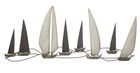Decoratiune metalica de perete, Regata Multicolor, l119xA3xH51 cm