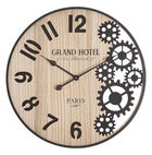 Ceas de perete Grand Natural / Negru, Ø60 cm