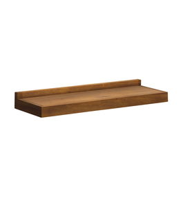 Etajera suspendata din lemn si furnir, Flamingo Small Nuc, l75xA25xH8 cm