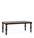 Masa din lemn, Siena Large Natural / Negru, L200xl90xH78 cm