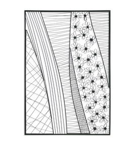 Decoratiune metalica de perete, Abstract Forge, l85xA3xH125 cm