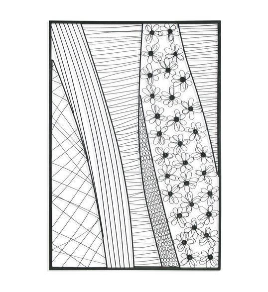 Decoratiune metalica de perete, Abstract Forge, l85xA3xH125 cm