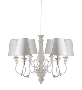 Lustra Wooden SP6 Alb / Ivoir