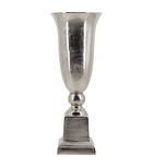 Vaza decorativa din aluminiu Antique Argintiu, L25xl25xH63cm