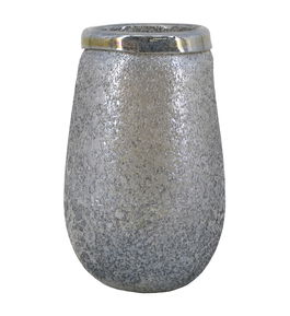 Vaza decorativa din sticla Atlantis High Gri, Ø17xH28 cm