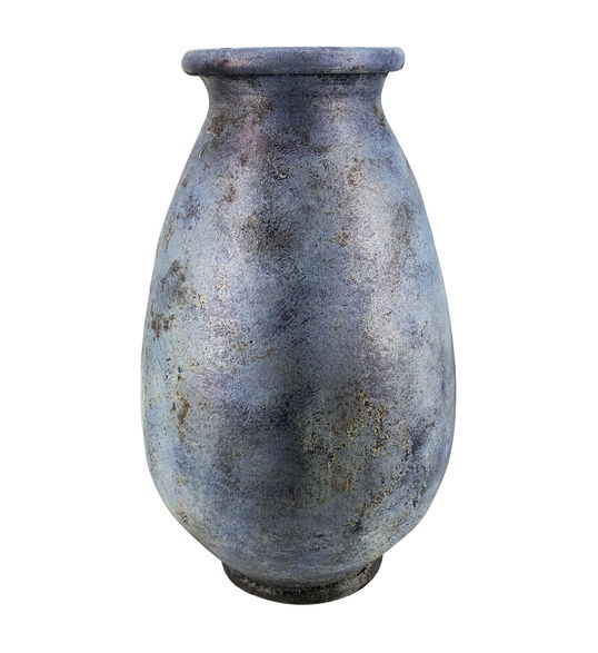 Vaza decorativa din ceramica, Palem Bleu / Maro, Ø40xH60 cm