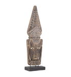 Decoratiune din lemn de tec Indigenous Natural, L35xl20xH125 cm