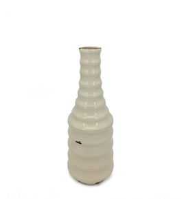 Vaza decorativa din ceramica, Tian Spheres Medium Bej, Ø15xH40cm