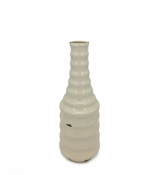 Vaza decorativa din ceramica, Tian Spheres Medium Bej, Ø15xH40cm