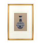 Decoratiune de perete, Diana Vessel Bleu / Auriu, 50 x 70 cm