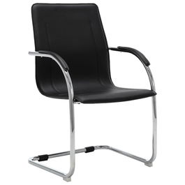 Scaun de birou tapitat cu piele ecologica, Axel Negru, l55xA59xH88 cm