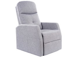 Fotoliu Recliner tapitat cu stofa, Arezo Gri, l63xA76xH100 cm