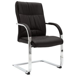 Scaun de birou tapitat cu piele ecologica, Harvey, l58xA67,5xH102 cm