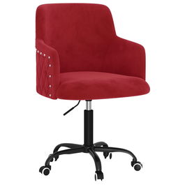 Scaun de birou tapitat cu stofa, Ray Velvet, l55xA55xH80-92 cm