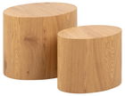 Set 2 mese de cafea din MDF, Mice Stejar Wild, L48xl33xH40 cm / L40xl24,5xH33 cm