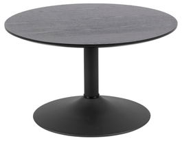 Masa de cafea din pal si metal, Ibiza Antracit / Negru, Ø70xH40 cm