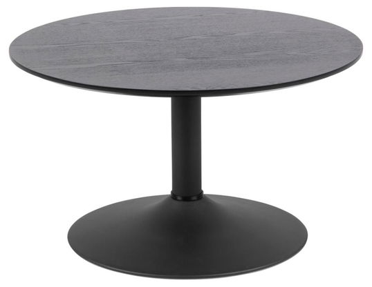 Masa de cafea din pal si metal, Ibiza Antracit / Negru, Ø70xH40 cm