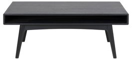 Masa de cafea din lemn si furnir, Marte Negru, L130xl70xH50 cm