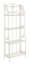 Raft pliabil pentru gradina / terasa, din metal, Giselle Crem, L60xl28xH166 cm