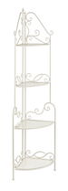 Raft pliabil pentru gradina / terasa, din metal, Giselle Corner Tall Crem, L49xl34xH168 cm