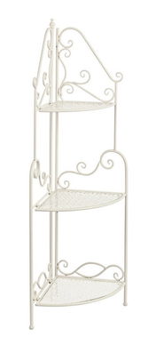 Raft pliabil pentru gradina / terasa, din metal, Giselle Corner Small Crem, L49xl34xH127 cm