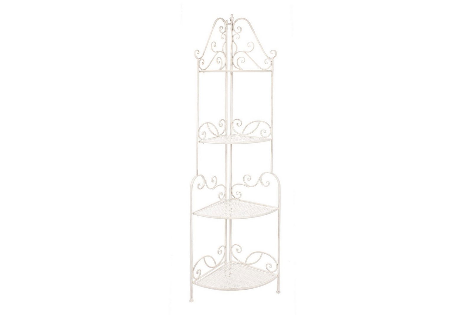 Raft pliabil pentru gradina / terasa, din metal, Emily Corner Tall Crem, L48xl35xH165,5 cm