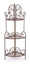 Raft pliabil pentru gradina / terasa, din metal, Melanie Corner Small Maro, L48xl33xH124 cm