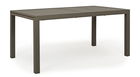 Masa extensibila de gradina / terasa din metal, Hilde Medium Grej, L160-240xl90xH75 cm
