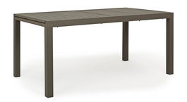 Masa extensibila de gradina / terasa din metal, Hilde Medium Grej, L160-240xl90xH75 cm