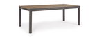 Masa extensibila de gradina / terasa din lemn compozit si metal, Elias I Natural / Antracit, L200-300xl95xH74 cm