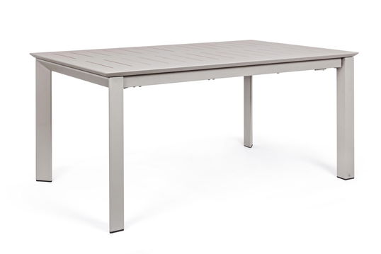 Masa extensibila de gradina / terasa din metal, Konnor Small Gri, L160-240xl100xH76 cm