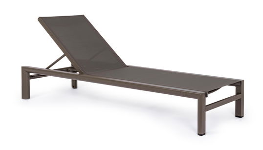 Sezlong pentru gradina / terasa, din aluminiu si material textil, Skipper Maro, l74xA200xH98 cm