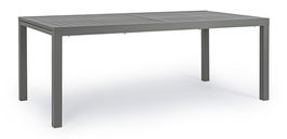 Masa extensibila de gradina / terasa din metal, Hilde Antracit, L200-300xl100xH75 cm