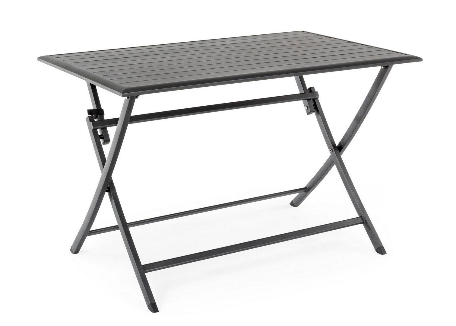 Masa pliabila de gradina / terasa din metal, Elin Antracit, L110xl70xH71 cm