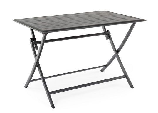 Masa pliabila de gradina / terasa din metal, Elin Antracit, L110xl70xH71 cm