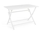 Masa pliabila de gradina / terasa din metal, Elin Alb, L110xl70xH71 cm
