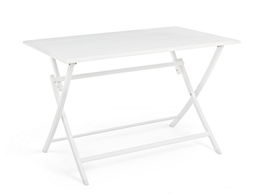 Masa pliabila de gradina / terasa din metal, Elin Alb, L110xl70xH71 cm
