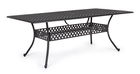 Masa de gradina / terasa din metal, Ivrea Rectangular Large Antracit, L213xl107xH73 cm