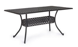 Masa de gradina / terasa din metal, Ivrea Rectangular Small Antracit, L160xl90xH73 cm