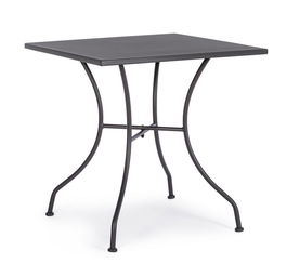 Masa de gradina / terasa din metal, Kelsie Antracit, L70xl70xH71 cm
