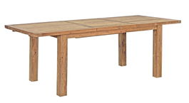 Masa extensibila de gradina / terasa din lemn de tec reciclat, Bounty Small Natural, L160-220xl95xH77 cm