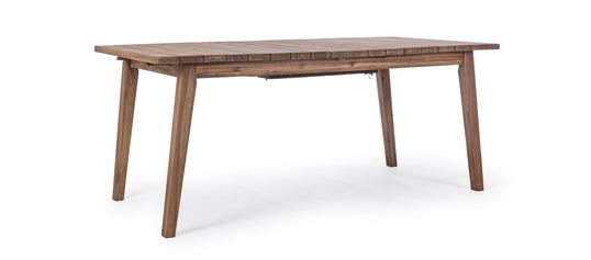Masa extensibila de gradina / terasa din lemn de salcam, Varsavia Natural, L180-240xl90xH76 cm