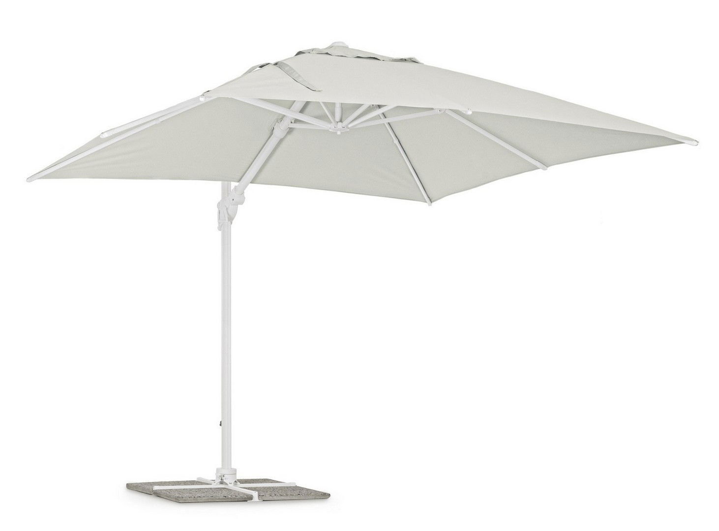 Umbrela de soare suspendata, Eden C Gri Deschis, L300xl300xH265 cm