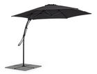 Umbrela de soare suspendata, Sorrento Gri Inchis, Ø300xH243 cm
