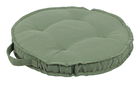 Perna de sezut decorativa, Zerach Round Verde, Ø40xH4 cm